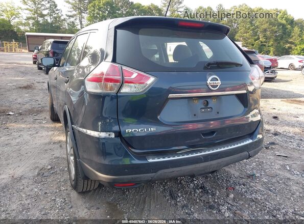 KNMAT2MT7GP653888 2016 NISSAN ROGUE Blue Вид спереду