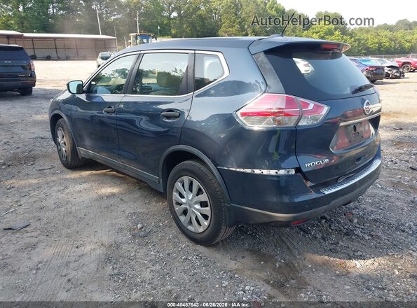 KNMAT2MT7GP653888 2016 NISSAN ROGUE Blue Задня ліва чверть