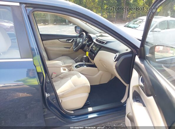 KNMAT2MT7GP653888 2016 NISSAN ROGUE Blue Вид салону спереду