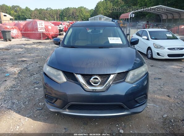 KNMAT2MT7GP653888 2016 NISSAN ROGUE Blue Вид щитка приладів
