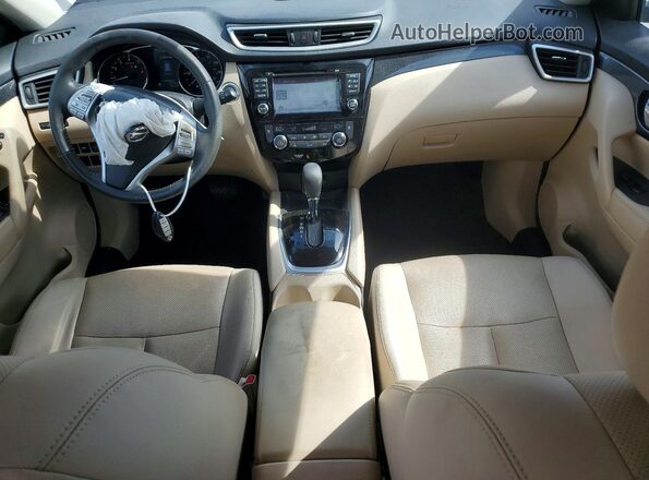KNMAT2MT7GP713930 2016 NISSAN ROGUE Burgundy Dashboard view
