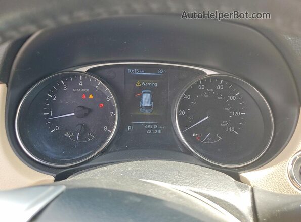 KNMAT2MT7GP713930 2016 NISSAN ROGUE Burgundy Instrument cluster view