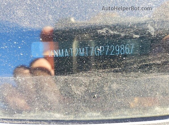 KNMAT2MT7GP729867 2016 NISSAN ROGUE Red VIN կոդի պիտակի տեսք