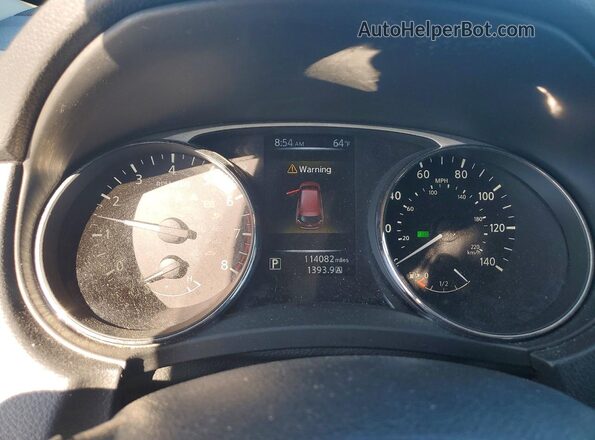 KNMAT2MT7GP729867 2016 NISSAN ROGUE Red Սարքավորումների վահանակի տեսք