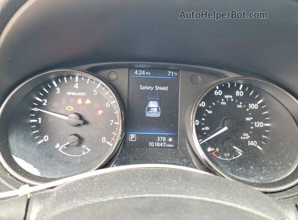 KNMAT2MT7JP510284 2018 NISSAN ROGUE Silver Instrument cluster view