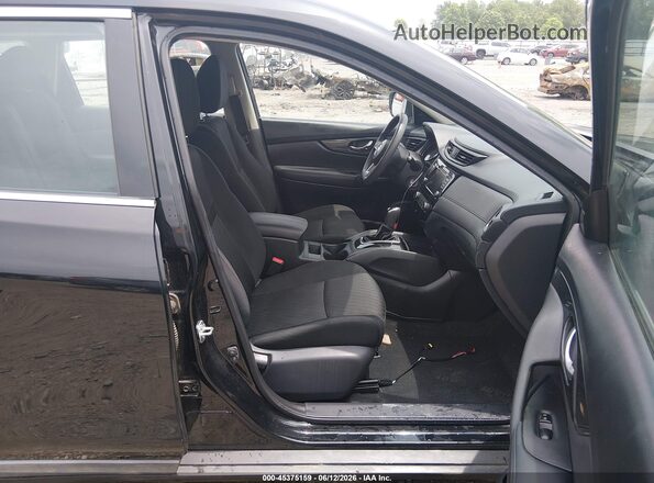 KNMAT2MT7JP510396 2018 NISSAN ROGUE Black Widok wnętrza z przodu