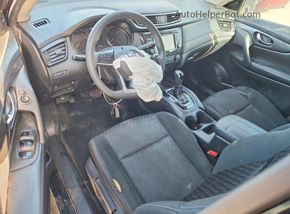 KNMAT2MT7JP513914 2018 NISSAN ROGUE Black წინა პანელის ხედი