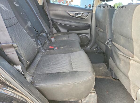 KNMAT2MT7JP513914 2018 NISSAN ROGUE Black უკანა სავარძლების ხედი