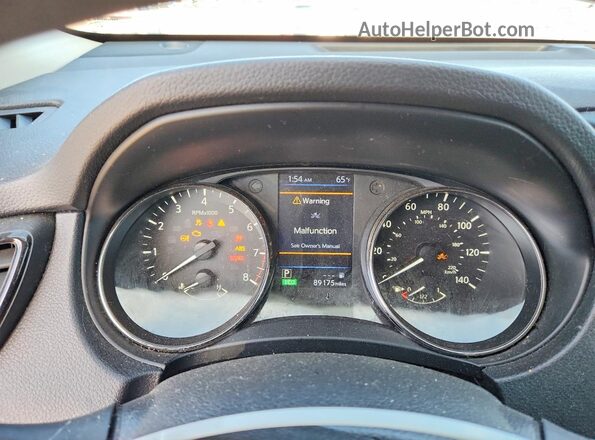 KNMAT2MT7JP513914 2018 NISSAN ROGUE Black ხელსაწყოთა პანელის ხედი