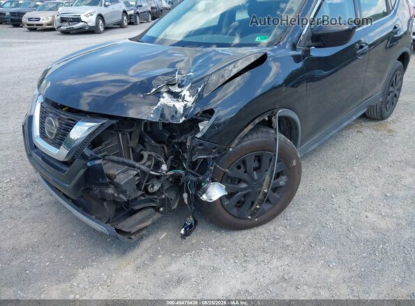 KNMAT2MT7JP517705 2018 NISSAN ROGUE Black წინა ხედი