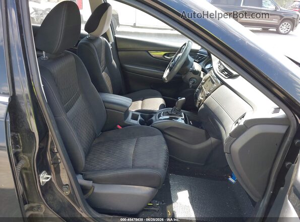 KNMAT2MT7JP517705 2018 NISSAN ROGUE Black წინა სალონის ხედი