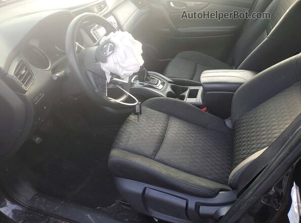 KNMAT2MT7JP583249 2018 NISSAN ROGUE Black Front interior view