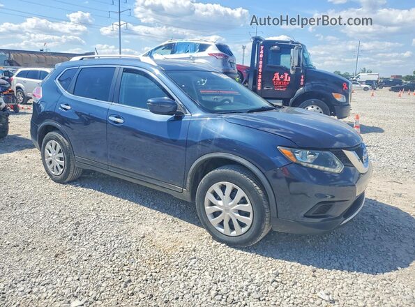 KNMAT2MT8GP596746 2016 NISSAN ROGUE Blue 