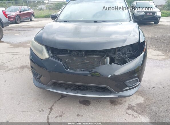 KNMAT2MT8GP625324 2016 NISSAN ROGUE Black Դիմացի տեսք