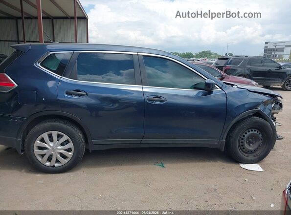 KNMAT2MT8GP634492 2016 NISSAN ROGUE Синий Вид задней части салона