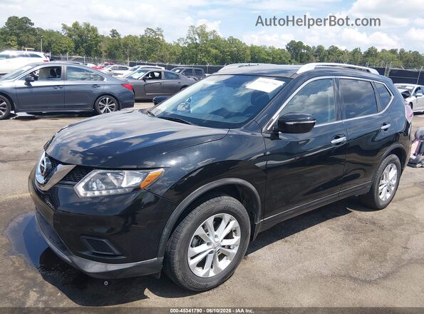 KNMAT2MT8GP730557 2016 NISSAN ROGUE Black Vista tres cuartos delantera izquierda