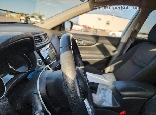 KNMAT2MT8HP586042 2017 NISSAN ROGUE Silver Vista del cuadro de instrumentos
