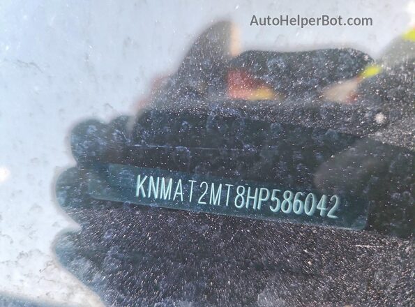 KNMAT2MT8HP586042 2017 NISSAN ROGUE Silver Vista del compartimento del motor