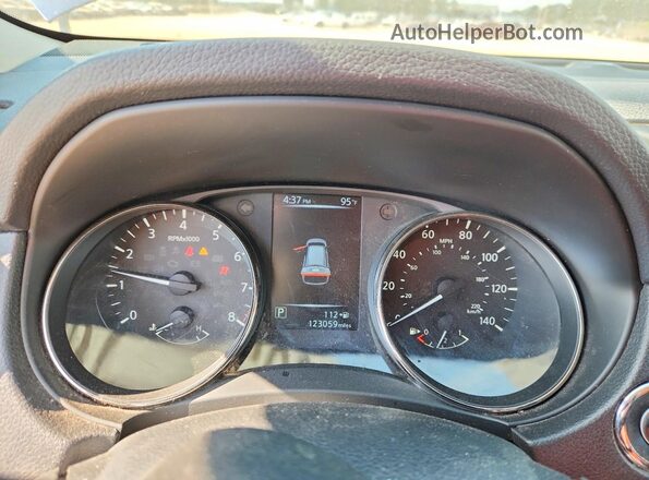 KNMAT2MT8HP595551 2017 NISSAN ROGUE Blue Սարքավորումների վահանակի տեսք