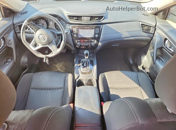 KNMAT2MT8HP595551 2017 NISSAN ROGUE Blue Առջևի վահանակի տեսք