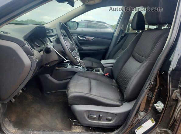 KNMAT2MT8KP532506 2019 NISSAN ROGUE Black წინა სალონის ხედი