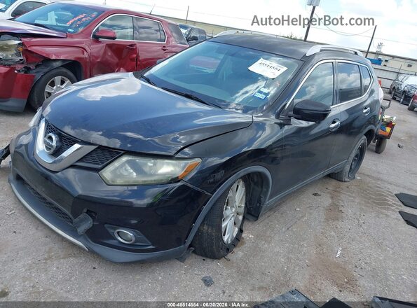 KNMAT2MT9GP594567 2016 NISSAN ROGUE Black Przód lewy