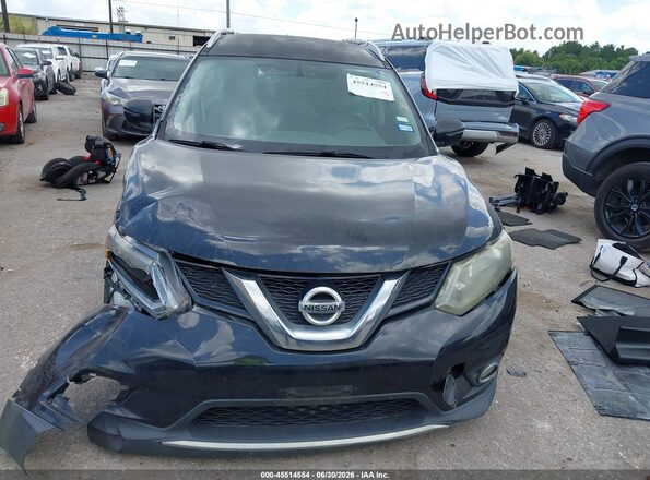 KNMAT2MT9GP594567 2016 NISSAN ROGUE Black Widok zestawu wskaźników