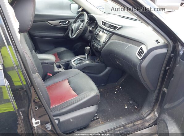 KNMAT2MT9GP594567 2016 NISSAN ROGUE Black Widok wnętrza z przodu
