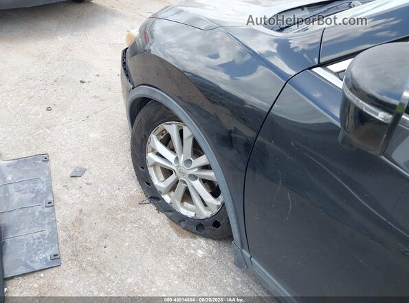 KNMAT2MT9GP594567 2016 NISSAN ROGUE Black Widok z przodu