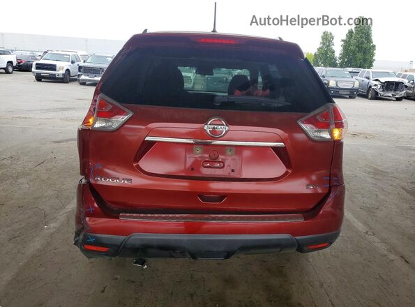 KNMAT2MT9GP630807 2016 NISSAN ROGUE Red Հետևի տեսք