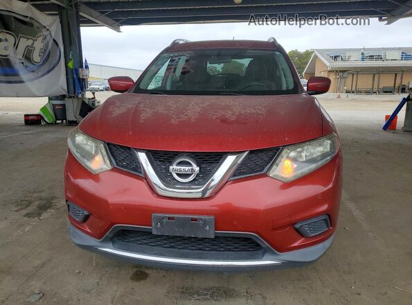 KNMAT2MT9GP630807 2016 NISSAN ROGUE Red Դիմացի տեսք