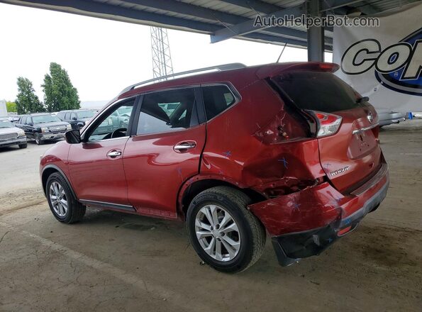 KNMAT2MT9GP630807 2016 NISSAN ROGUE Red Հետևի ձախ