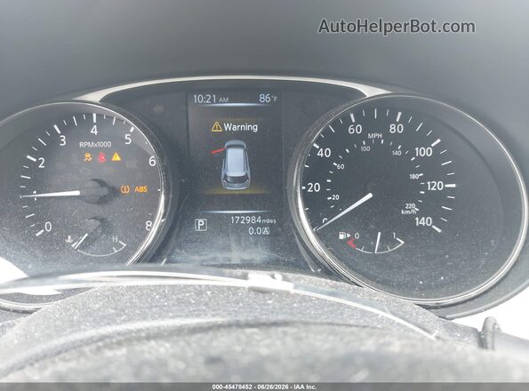 KNMAT2MT9GP634436 2016 NISSAN ROGUE Черный Вид задних сидений