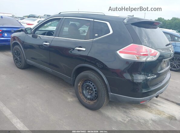 KNMAT2MT9GP634436 2016 NISSAN ROGUE Черный Задняя левая четверть