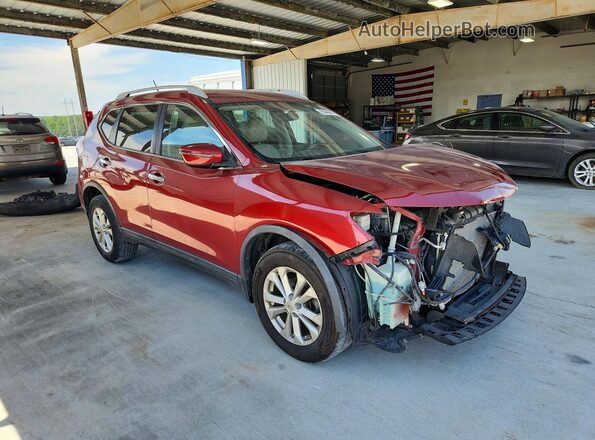 KNMAT2MT9GP651866 2016 NISSAN ROGUE Red Առջևի աջ
