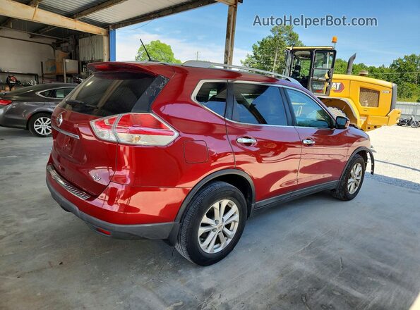 KNMAT2MT9GP651866 2016 NISSAN ROGUE Red Հետևի աջ