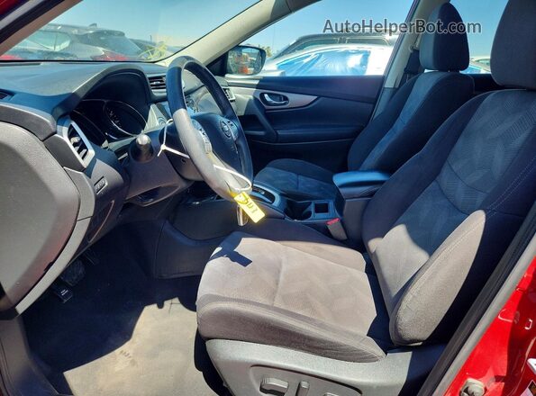 KNMAT2MT9GP727165 2016 NISSAN ROGUE Red წინა სალონის ხედი