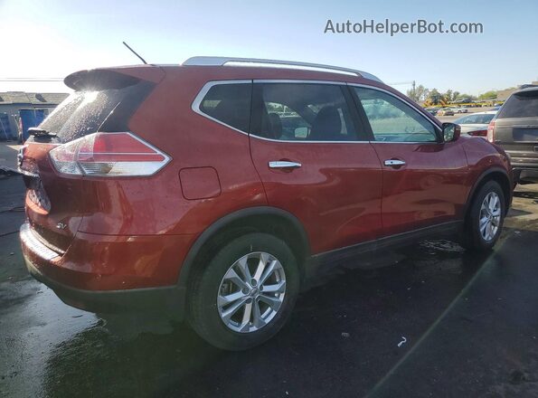 KNMAT2MT9GP727165 2016 NISSAN ROGUE Red უკანა მარჯვენა