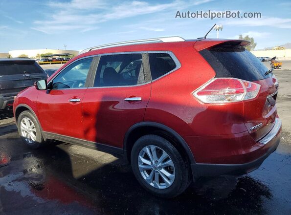 KNMAT2MT9GP727165 2016 NISSAN ROGUE Red უკანა მარცხენა