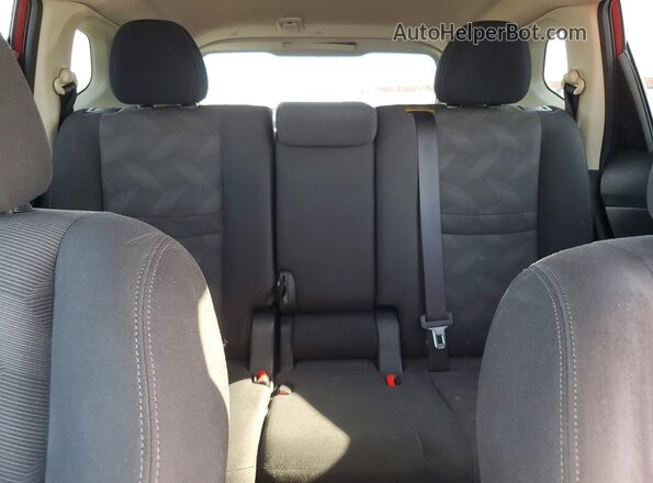 KNMAT2MT9GP727165 2016 NISSAN ROGUE Red უკანა სავარძლების ხედი