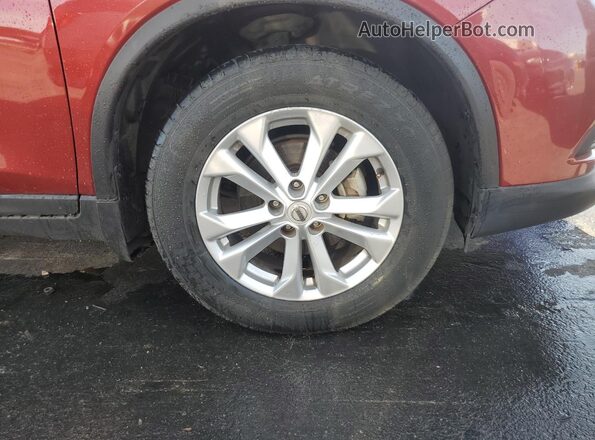 KNMAT2MT9GP727165 2016 NISSAN ROGUE Red 