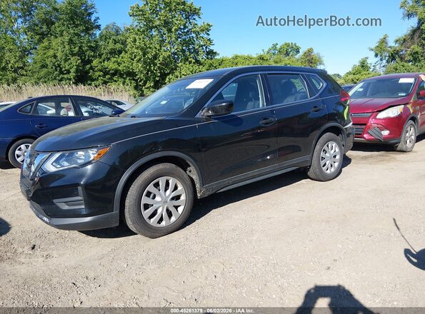 KNMAT2MT9HP521765 2017 NISSAN ROGUE Black Przód lewy