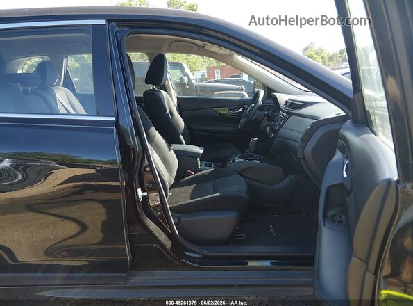 KNMAT2MT9HP521765 2017 NISSAN ROGUE Black Widok wnętrza z przodu