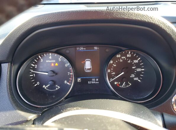 KNMAT2MT9KP535060 2019 NISSAN ROGUE White Instrument cluster view