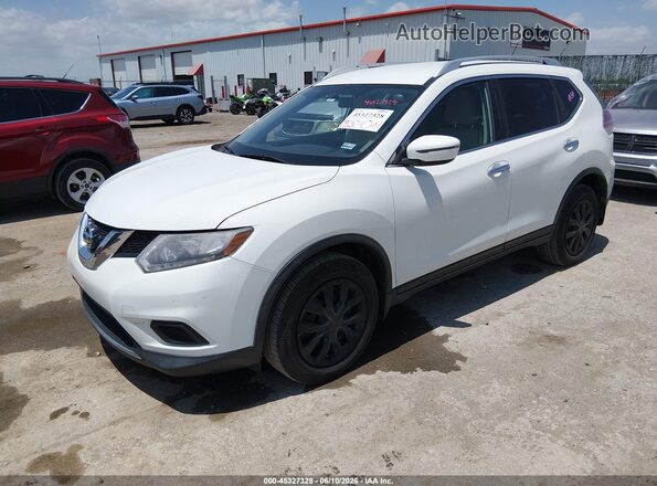 KNMAT2MTXGP649057 2016 NISSAN ROGUE White Առջևի ձախ երեք քառորդ տեսարան