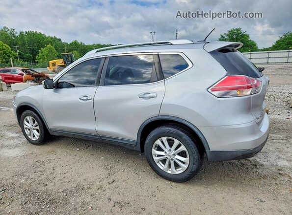 KNMAT2MTXGP736490 2016 NISSAN ROGUE Silver Trasero izquierdo