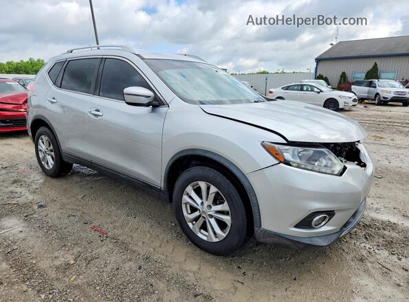 KNMAT2MTXGP736490 2016 NISSAN ROGUE Silver Delantero derecho