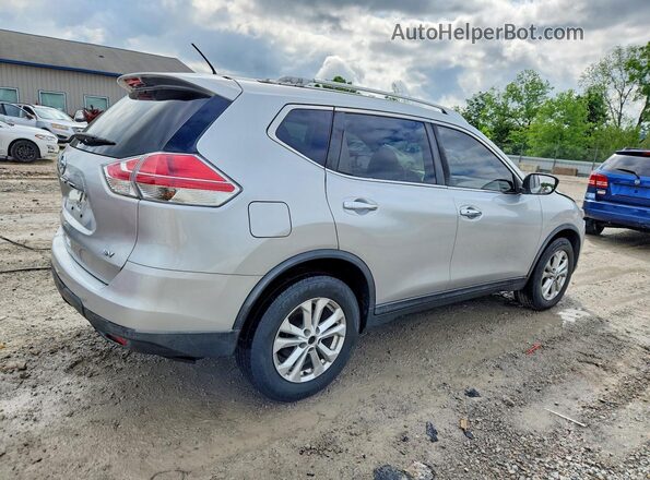 KNMAT2MTXGP736490 2016 NISSAN ROGUE Silver Trasero derecho