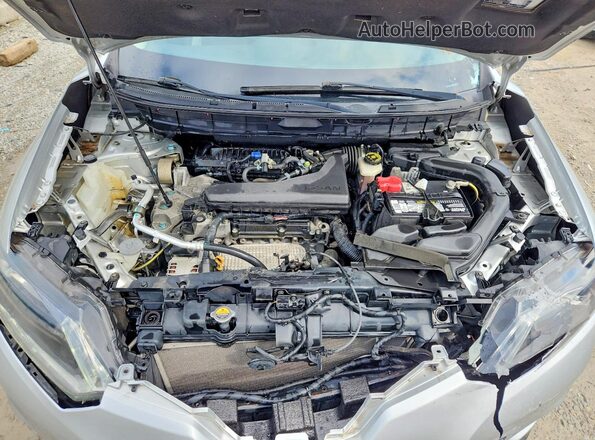 KNMAT2MTXGP736490 2016 NISSAN ROGUE Silver Vista del compartimento del motor