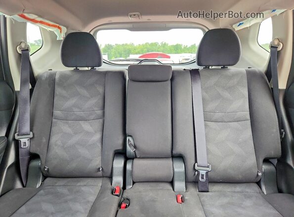 KNMAT2MTXGP736490 2016 NISSAN ROGUE Silver Vista de los asientos traseros